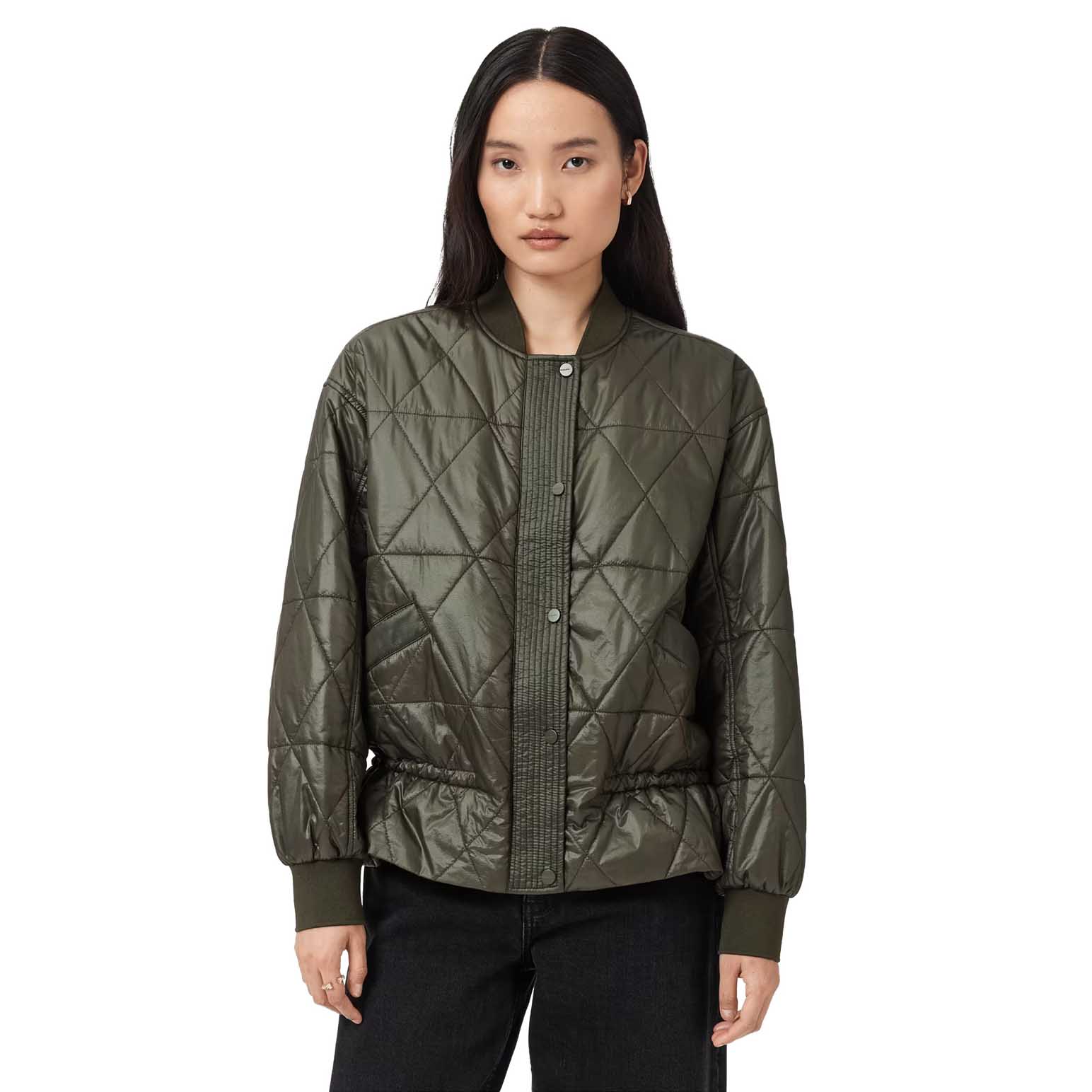 AllSaints Alli Quilted Bomber Jacket